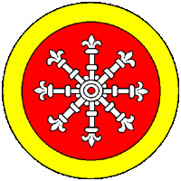 The populace badge of the Sylvan Kingdom of Æthelmearc